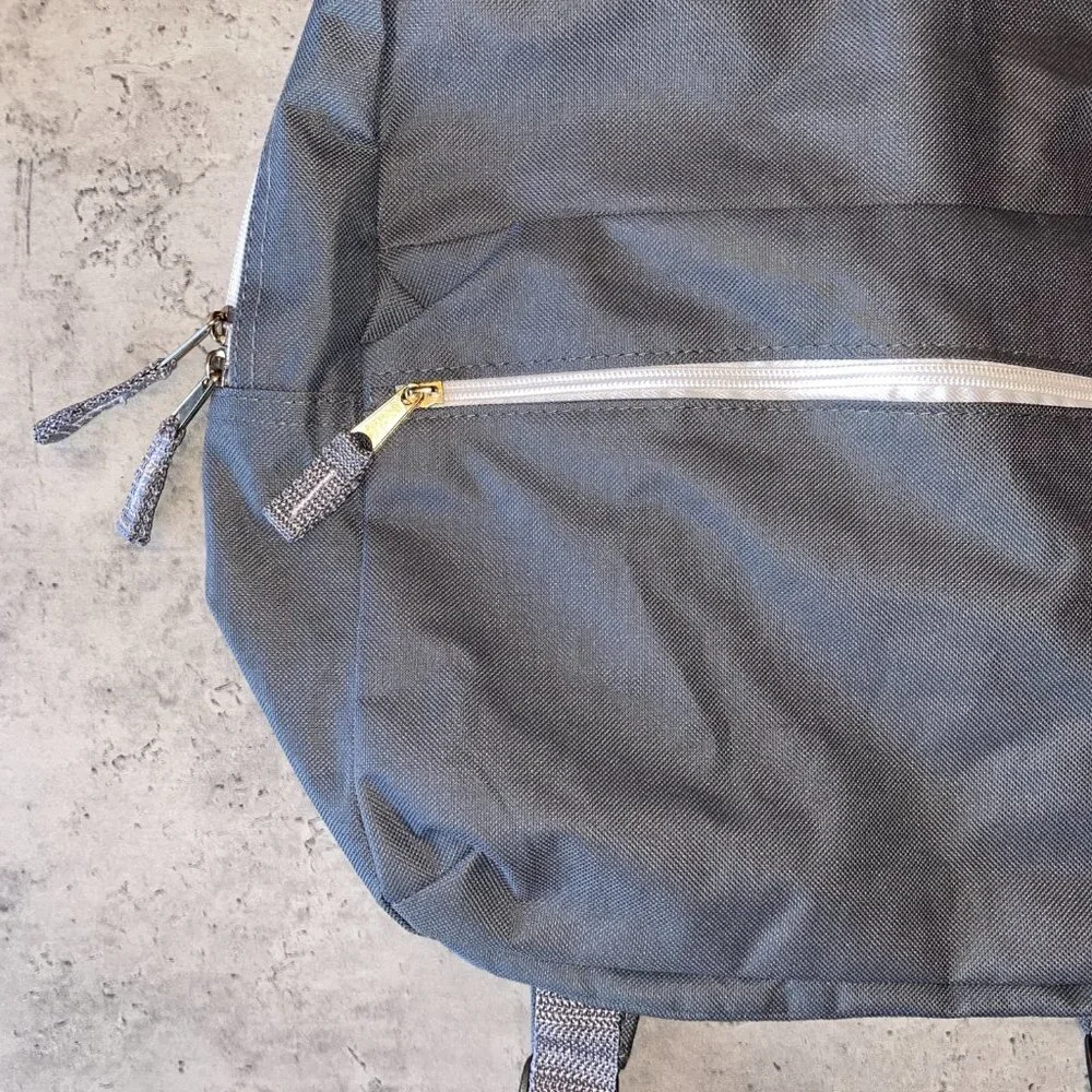 Wexford Gray and White Basic Backpack